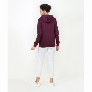 Vente en gros 2025 – Nouveaux sweats à capuche décontractés pour femmes, 100 % coton, respirants, écologiques, de haute qualité, avec logo frontal, personnalisables - Product Image 3