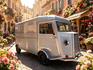 Camion de restauration en fibre de verre avec cuisine avant et compartiment de rangement arrière <span class=keywords><strong>pour</strong></span> la restauration intensive, la location de confiseries et la livraison - Product Image 1