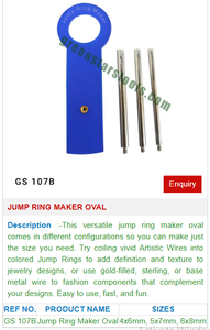 Herramienta para Hacer Anillos de Salto Ovalados, Herramienta para Enrollar Alambre, Herramientas para Hacer Joyas, Herramientas de Orfebrería, Herramientas Manuales |   N.º de artículo GS-107 B - Product Image 2