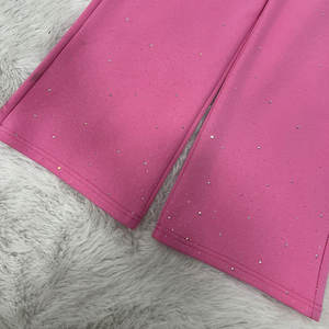 Conjunto de Sudadera con Capucha de Manga Larga y Pantalones Deportivos con Pedrería, Conjunto Deportivo con Logotipo Personalizado Impreso y Brillante - Product Image 6