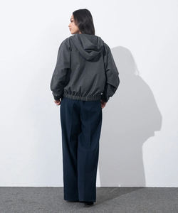 Sudadera con Capucha Personalizada OEM de Algodón para Mujer, Color Gris Oscuro, con Cierre, Diseño Transpirable, Bolsillo con Solapa, Ropa Casual de Invierno - Product Image 2