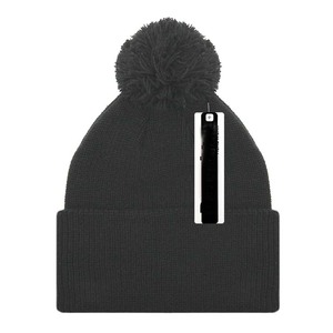 Bonnets d'hiver personnalisés Skully, bonnets en tricot épais et chauds, unis, avec logo personnalisé, bonnets d'hiver en fausse fourrure - Product Image 3