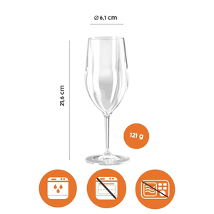 Ornamin Reusable SAN <b>Wine</b> Glass 250ml Capacity - Product Image 3