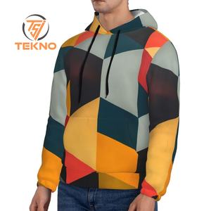 Gran oferta, Sudadera con capucha con logotipo personalizado para hombre, Sudadera con capucha de gran tamaño sublimada a la moda con colores de contraste, teñida Lisa para uso en invierno - Product Image 4