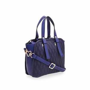 Blue Luxury <b>Leather</b> Clutch <b>Handbag</b> P55587 <b>Soft</b> Square Flap with Chain Decoration Casual and Evening Purse for Daily Use - Product Image 2