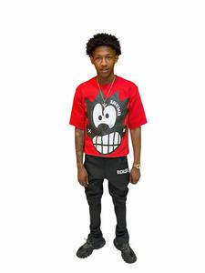 QYOURECLO personnalisé couture inversée en détresse col épais bas ourlet Boxy hommes Vintage lavé à l'acide t-shirts 100% coton - Product Image 3