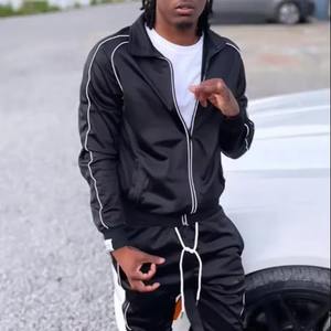 Conjunto de 2 piezas de ropa de calle chándal reflectante personalizado diseño OEM chaqueta de jogging personalizada chándal - Product Image 1