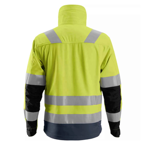 Veste de sécurité softshell orange fluorescente haute visibilité, imperméable et coupe-vent, pour la sécurité - Product Image 4