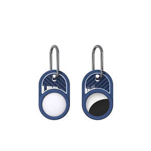 Étui porte-clés en silicone bleu marine Zore pour Apple AirTag – Housse de protection pour traceur et étiquette de bagage - Product Image 1