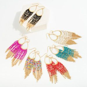 ต่างหูเครื่องประดับยอดนิยมต่างหูลูกปัดแก้วต่างหูทำด้วยมือต่างหูเม็ดเดี่ยวสำหรับผู้หญิงดีไซน์ใหม่จากงานฝีมือ - Product Image 4