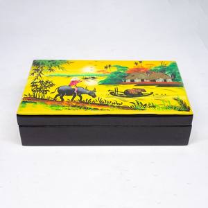 Caja organizadora de joyería, brazalete lacado de Vietnam, caja de regalo de boda de lujo, logotipo de tamaño personalizado disponible - Product Image 4