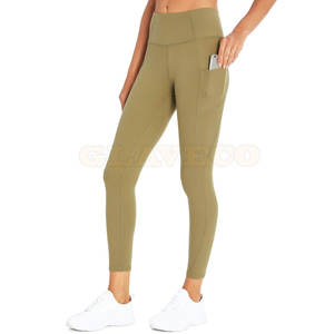 Hot Sale Latest Style Solid Women Yoga <b>Leggings</b> Breathable Quick Dry Plus Size Comfortable Elastic <b>Waist</b> <b>Low</b> MOQ - Product Image 4