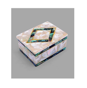 Hexagonal Shape Mother of Pearl <b>Boxes</b> <b>Wedding</b> Gift White Inlay <b>Boxes</b> for Thanksgiving and Giveaways - Product Image 4