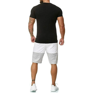 Ensemble deux-pièces de sport d'été grande taille pour homme coupe ajustée T-Shirt à manches courtes Short New Street Print Casual Breathable Thermal - Product Image 2