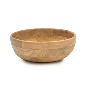 Tazón de madera de diseño moderno Precio al por mayor Top Trending Esmalte Impreso Frutero Decoración de mesa de comedor redondeada - Product Image 4