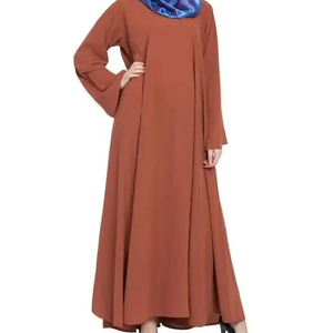 Vêtements islamiques confortables de couleur unie pour femmes musulmanes, robe personnalisée de haute qualité, abaya pour femmes à vendre - Product Image 4
