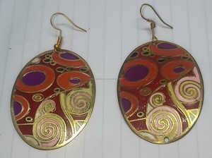 Hot Selling Chunky Brass Drop <b>Earrings</b> for Women Party-Friendly Fashion Gift - Product Image 2