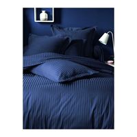 Ensemble de housse de couette en satin rayé Queen Size de qualité supérieure Literie colorée au toucher doux Technique de broderie Intérieurs modernes