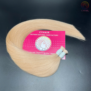 Paquetes de cabello crudo vietnamita sin procesar, vendedores, trama dibujada #24 doble, extensión a granel de cabello liso Natural de Color caliente - Product Image 4