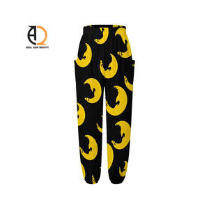 Pantalons de survêtement style streetwear avec cordon de serrage, logo imprimé personnalisé, pantalons de survêtement amples en coton pour femmes - Product Image 4