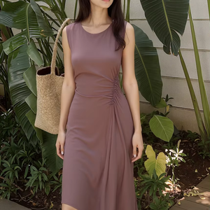 Robes mi-longues durables pour femmes Streetwear élégant avec personnalisable fabricant OEM ODM Vietnam lavable prix de gros - Product Image 1