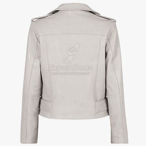 Precio bajo al por mayor Pu cuero mujer chaqueta de cuero moda mujer chaqueta de cuero delgada - Product Image 2