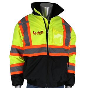 Chaqueta de Seguridad de Alta Visibilidad para Hombre, Impermeable, con Tiras Reflectantes y Múltiples Bolsillos - Product Image 5