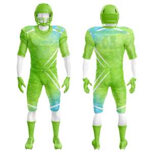 Uniformes de fútbol americano de manga corta personalizados Camisetas De LICRA sublimadas con pantalones integrados camiseta de fútbol americano - Product Image 4