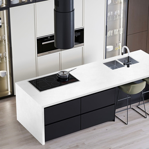 Custom Kitchen & Bathroom Vanity Tops Calacatta Quartz Stone Countertops Prefab Cut Carrara Calacata for Hotel Projects - Product Image 1