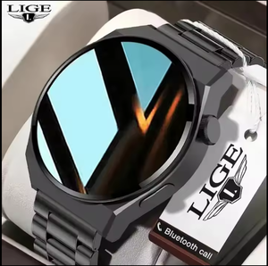 Nuevo reloj LIGE IP67 con pantalla HD para hombre, reloj inteligente con llamadas Bluetooth, reloj de moda para negocios, reloj deportivo de pulsera. - Product Image 1