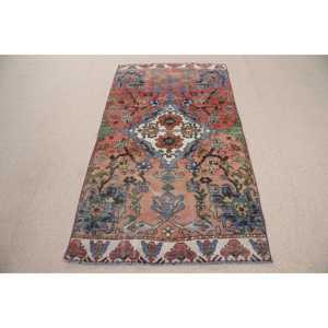 พรมตุรกี, พรมวินเทจขนาด 0.3x6.1 ฟุต, พรมขนสัตว์ลายพรางสีแดง - Product Image 1