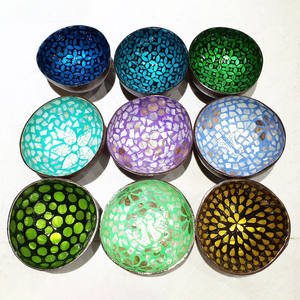 Lacquerware de Hanoi Village cuenco de coco de laca de alta calidad hermosos cuencos de concha lacados - Product Image 6