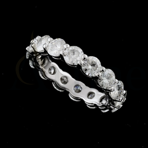แถบเพชรสำหรับผู้หญิงทำจากเงินสเตอร์ลิงประดับด้วยเพชรทำจาก925 - Product Image 1