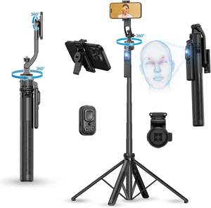Factory supply Original AI Face Tracking Tripod with Gesture Control, 360° Rotating Selfie Stick for <b>Live</b> <b>Streaming</b> & Vlogging - Product Image 1