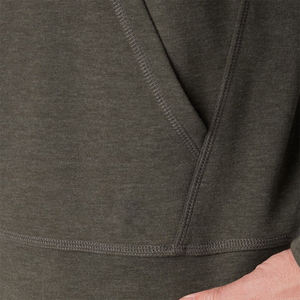 Meilleure vente Sweats à capuche pour hommes adultes Épaule tombante Couleur unie Séchage rapide Sweats à capuche en molleton de coton et polyester grande taille pour garçons - Product Image 3