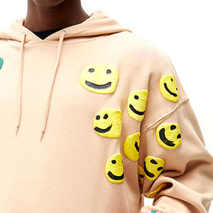 Sweat à capuche oversize en molleton 100% coton avec impression puff, streetwear 3D, grand format pour broderie de logo personnalisé, pull en gros pour hommes - Product Image 5