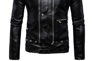 เสื้อแจ็กเก็ตหนังแฟชั่นสำหรับผู้ชายเสื้อแจ็กเก็ตหนังสำหรับผู้ชายแบบลำลองสำหรับ2025 - Product Image 4