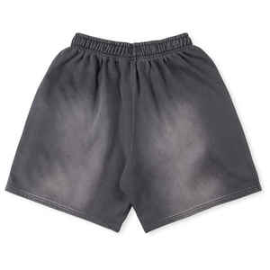 Fashion Men Streetwear Heavyweight 100% Cotton Screen Printing Vintage Sun Faded Acid Washed Oversized Breathable Shorts for Men - Product Image 6