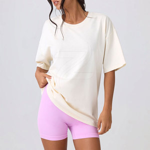 T-shirt pour femme à manches courtes de haute qualité, streetwear, t-shirt lourd pour femme, fabriqué au Pakistan - Product Image 2