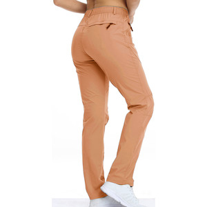 Pantalón de poliéster y algodón con estampado de logotipo personalizado para mujer, pantalones de senderismo con múltiples bolsillos para exteriores, ropa de verano, pantalones multibolsillos para exteriores - Product Image 4