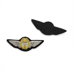 2024 New Collection Bullion Wings Bullion Badges Wholesale Hand Embroidery Bullion Wings Available in Bulk