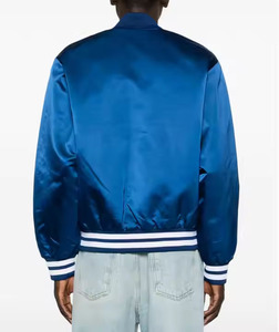 Chaqueta Bomber de Satén de Alta Calidad para Hombre, Estilo Varsity con Cierre de Cinturón, Venta al Por Mayor para Invierno - Product Image 5