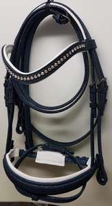 Bride de cheval réglable en PVC et cuir avec combo de licou en corde pour une utilisation stable et d'entraînement - Product Image 5