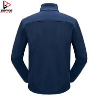Veste softshell fine d'hiver pour homme, col montant, logo personnalisé imprimé, fermeture éclair intégrale, style streetwear, vente en gros