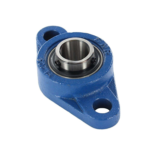 ชุดลูกปืนเม็ดกลมแบบมีหน้าแปลน UCFL211-1/8.28 P0 ความแม่นยำสูง หล่อลื่นด้วยจาระบี ขนาดรู 55 มม. ซีล 2RS ตัวเรือนเหล็กหล่อ ติดตั้งด้วยสลักเกลียว M16 - Product Image 1