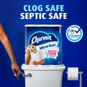 CharminUltra Soft Toilet <b>Paper</b> Mega Rolls, 12 Count - Product Image 1