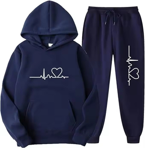 Ensemble de survêtement 2 pièces personnalisé pour femme, très demandé, en molleton respirant 100% coton, avec capuche unie effet délavé à l'acide et poches, comprenant un sweat à capuche et un pantalon de survêtement - Product Image 6