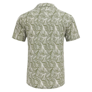 T-shirts en tricot pour homme, coupe classique, col montant, manches courtes, décontractés, légers, imprimés, 100% polyester, séchage rapide, respirants - Product Image 4