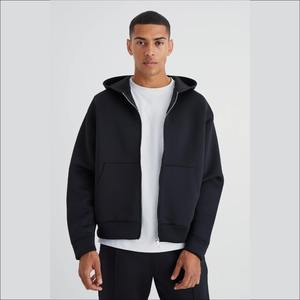 Top Manufacturer Zipper Hoodie Full Zip Terry Cotton Hoodie Custom Puff Print Oversized Us Thermal-Lined Zip <b>men's</b> hoodies - Product Image 2