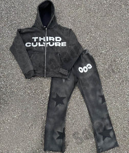 กางเกงวอร์มมีซิปมีฮู้ดใส่ได้ทั้งชายและหญิงชุดวิ่งตามต้องการสำหรับฤดูหนาวเป็นมิตรกับสิ่งแวดล้อม - Product Image 5